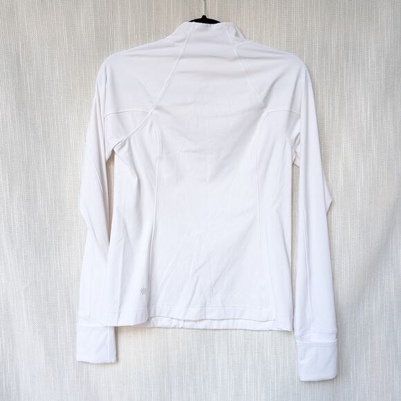 Athleta White Whistler Half Zip Long Sleeve Track Jacket, size S - Picture 2 of 5